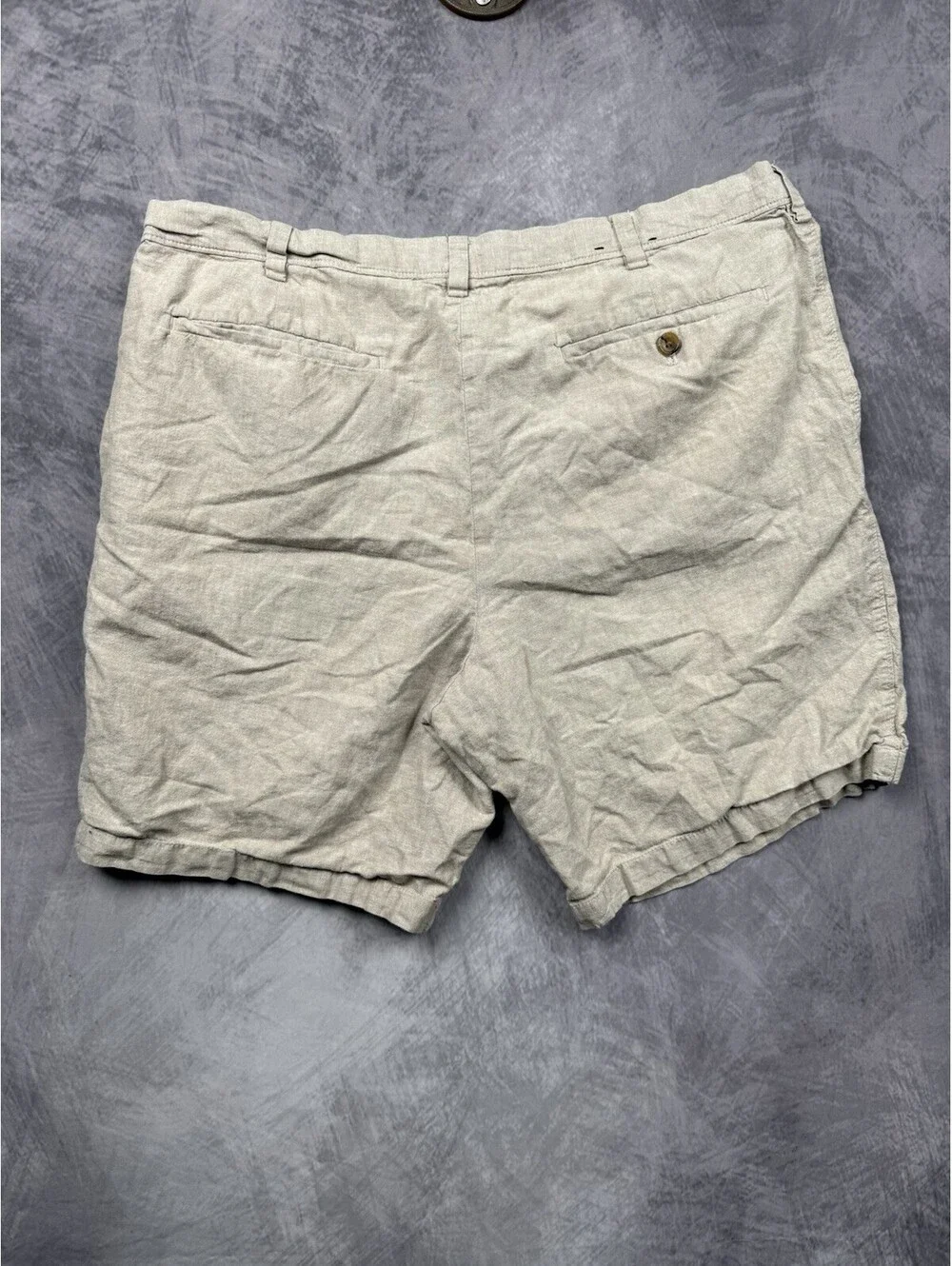 Banana Republic Shorts Mens 38 Beig Linen Cotton Aiden Lightweight Casual Summer